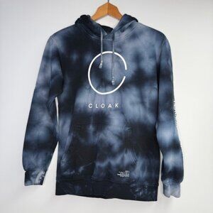 Cloak Peace by Piece Navy Tie Dye Hoodie Size Small